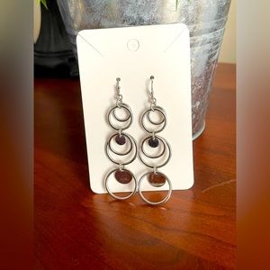 Lia Sophia “Panarama” Silver tone Earrings